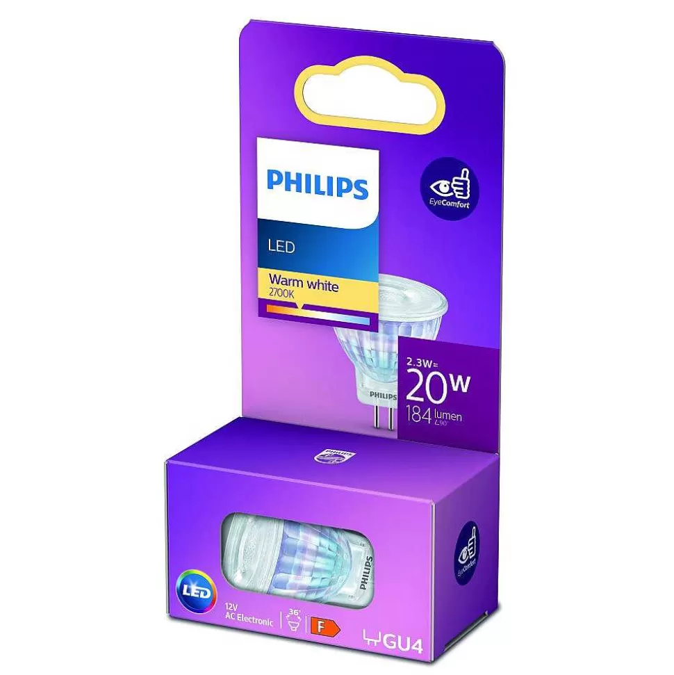 Luminaires Philips Autres Culots>Philips Led Gu4 2,3 Watt 2700 Kelvin 184 Lumen