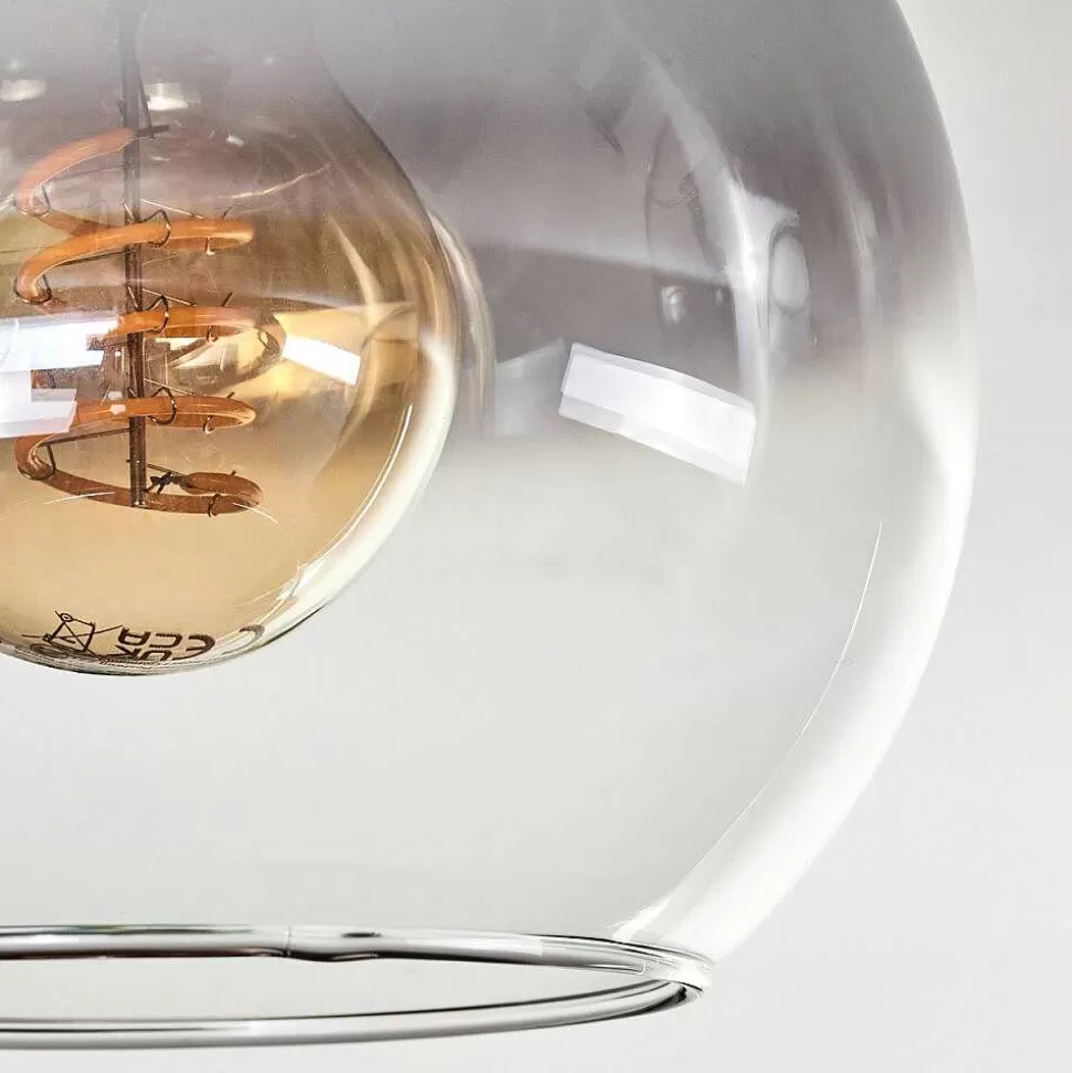 hofstein Lampes À Boules>Plafonnier - Verre Koyoto Ecru, Noir, 3 Lumieres