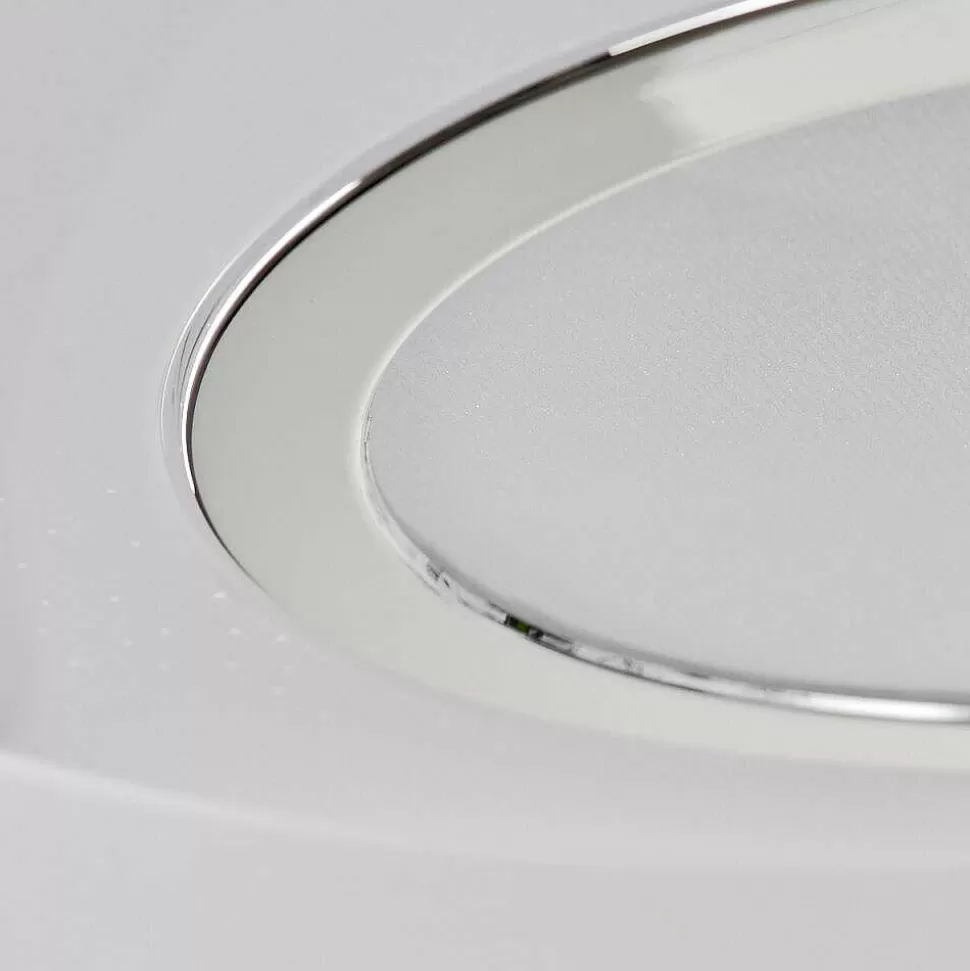hofstein Luminaires Interieurs Connectes>Plafonnier Auxerre Led Blanc, 2 Lumieres, Telecommandes, Changeur De Couleurs