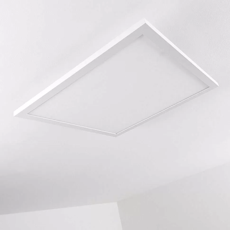 hofstein Luminaires Interieurs Connectes>Plafonnier Bankura Led Blanc, 1 Lumiere, Telecommandes, Changeur De Couleurs