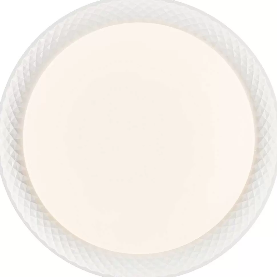 Luminaires Brilliant Tuya>Plafonnier Brilliant Burlie Led Blanc, 1 Lumiere, Telecommandes, Changeur De Couleurs