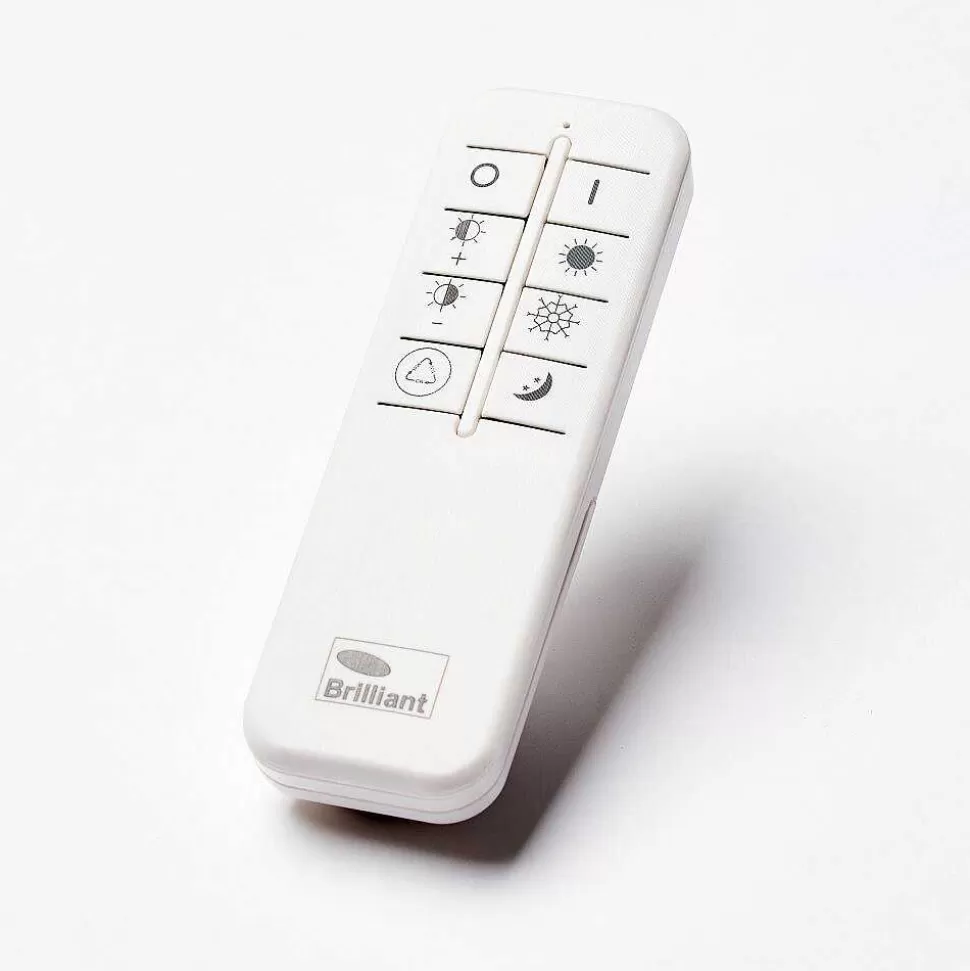 Luminaires Brilliant Tuya>Plafonnier Brilliant Burlie Led Blanc, 1 Lumiere, Telecommandes, Changeur De Couleurs