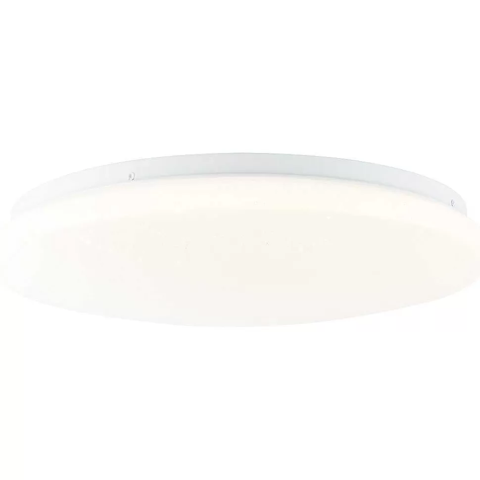 Luminaires Brilliant Tuya>Plafonnier Brilliant Heddy Led Blanc, 1 Lumiere, Telecommandes, Changeur De Couleurs