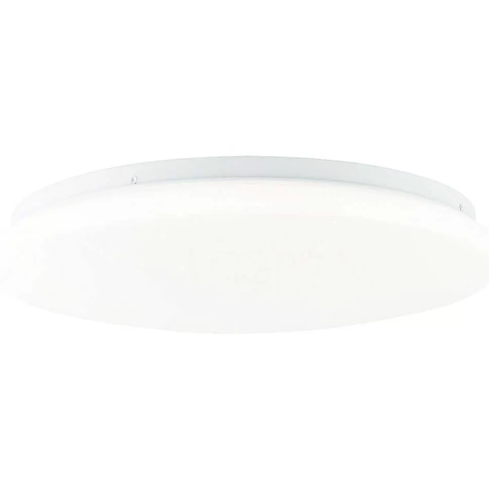 Luminaires Brilliant Tuya>Plafonnier Brilliant Heddy Led Blanc, 1 Lumiere, Telecommandes, Changeur De Couleurs