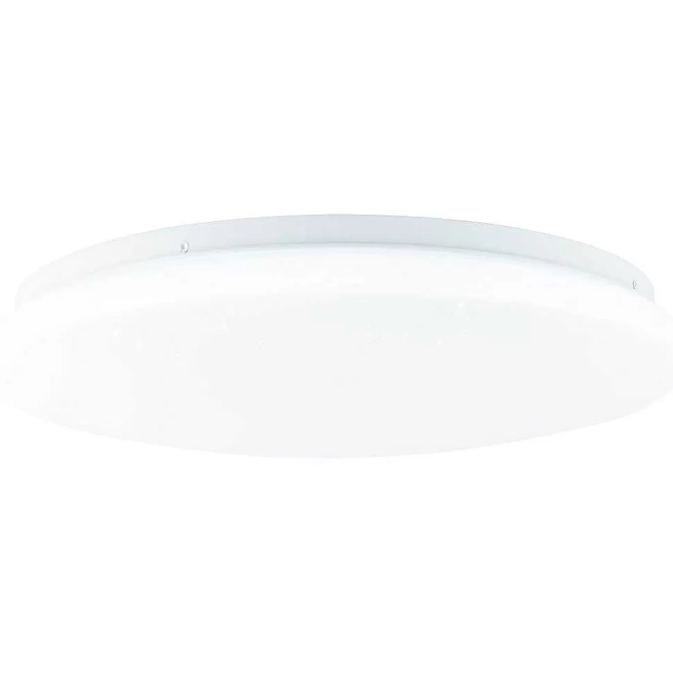 Luminaires Brilliant Tuya>Plafonnier Brilliant Heddy Led Blanc, 1 Lumiere, Telecommandes, Changeur De Couleurs