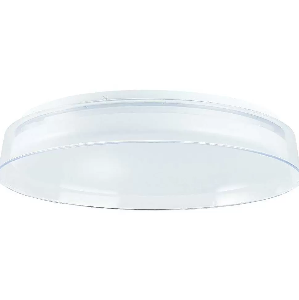 Luminaires Brilliant Tuya>Plafonnier Brilliant Leanna Led Blanc, 1 Lumiere, Telecommandes, Changeur De Couleurs