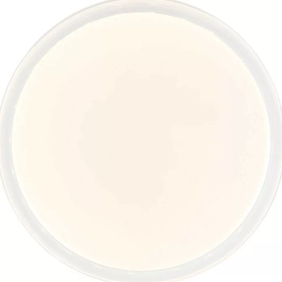 Luminaires Brilliant Tuya>Plafonnier Brilliant Leanna Led Blanc, 1 Lumiere, Telecommandes, Changeur De Couleurs