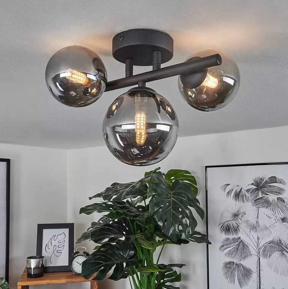 hofstein Lampes À Boules>Plafonnier Chariton Led Noir, 3 Lumieres