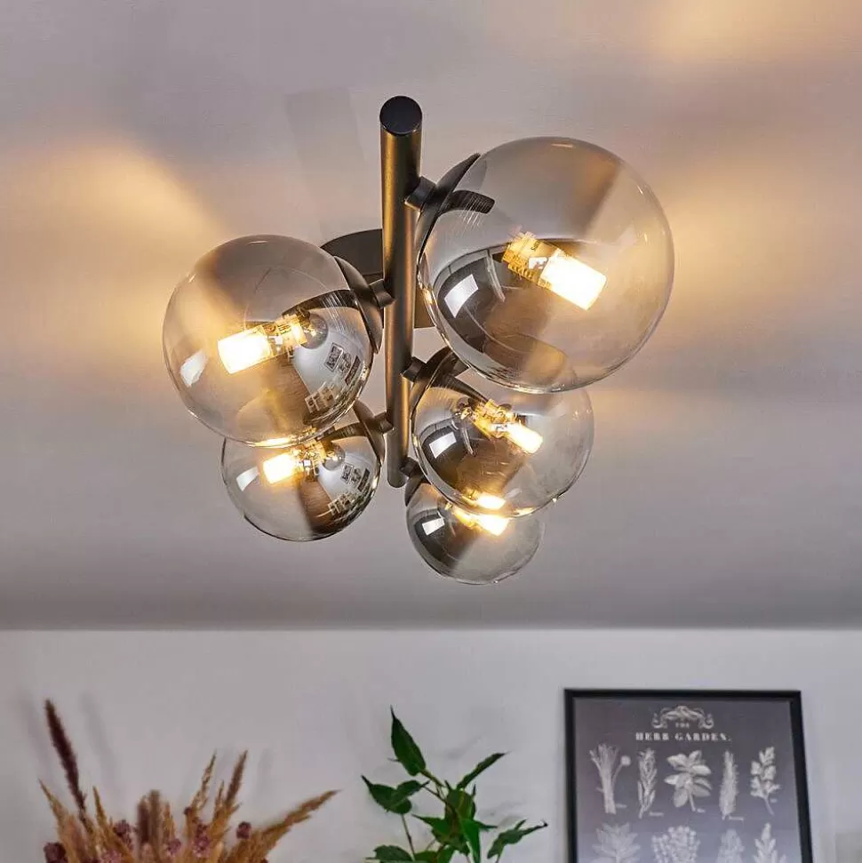 hofstein Lampes À Boules>Plafonnier Chehalis Clair, Fume, 5 Lumieres