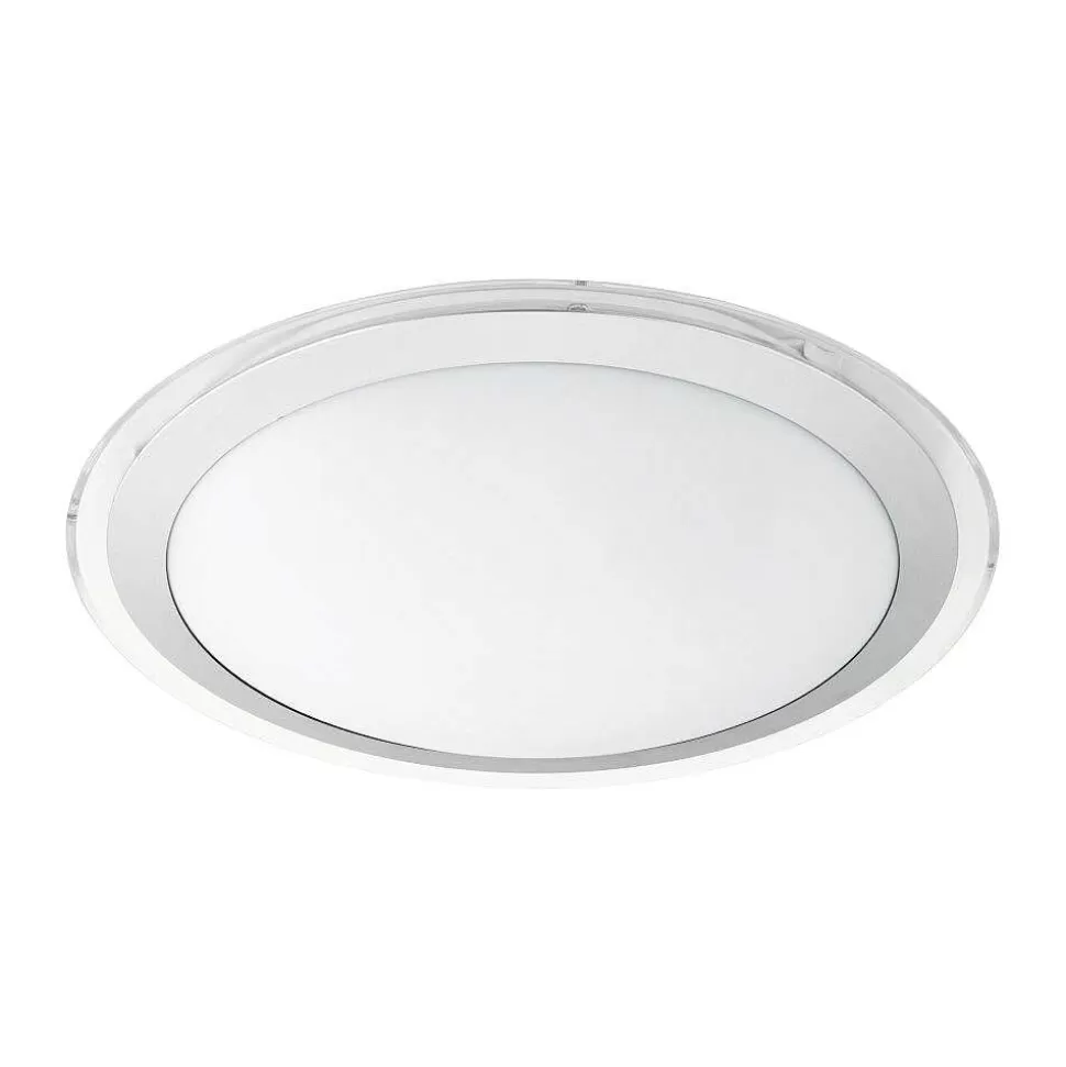 Luminaires Eglo Eglo Connect>Plafonnier Eglo Competa-C Led Blanc, 1 Lumiere, Changeur De Couleurs