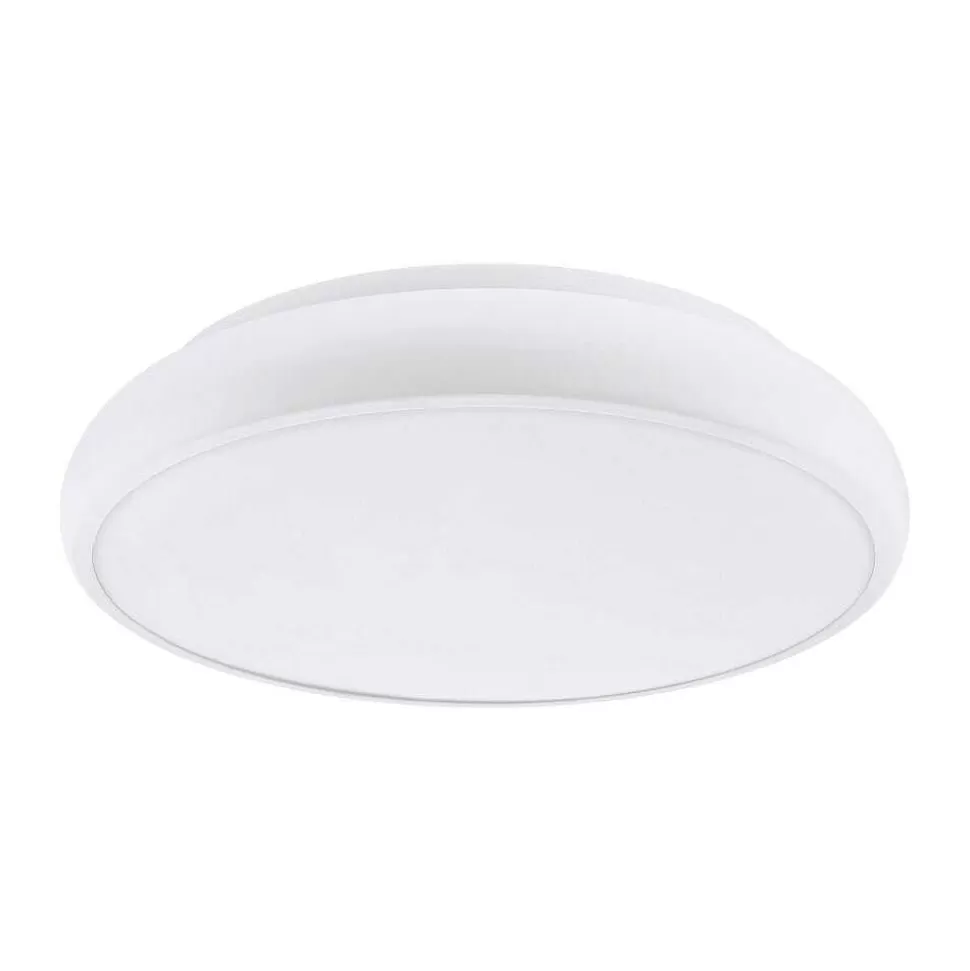 Luminaires Eglo Eglo Connect>Plafonnier Eglo Connect Riodeva-C Led Blanc, 1 Lumiere, Changeur De Couleurs