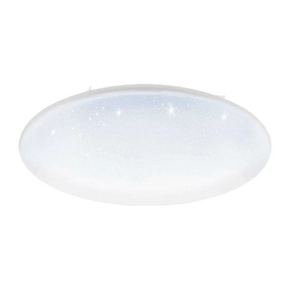 Luminaires Eglo Eglo Connect>Plafonnier Eglo Franiacw Led Blanc, 1 Lumiere, Telecommandes, Changeur De Couleurs