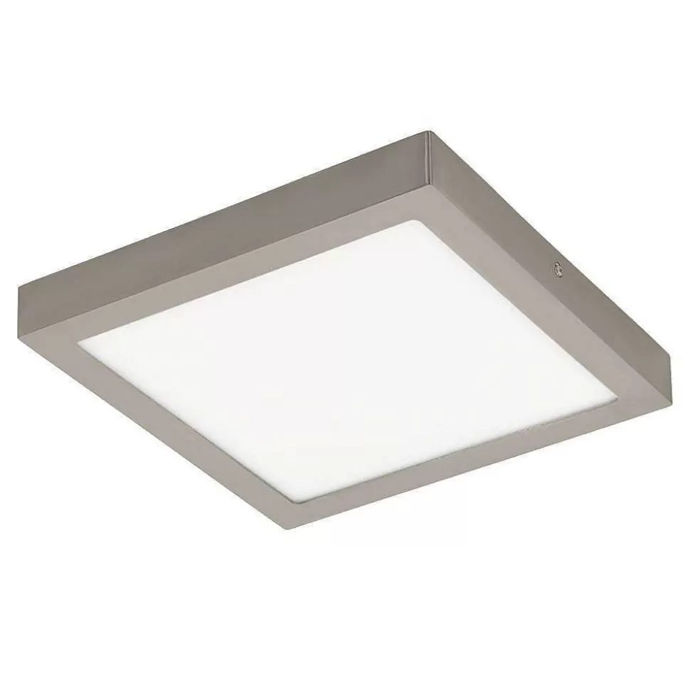 Luminaires Eglo Eglo Connect>Plafonnier Eglo Fueva-C Led Nickel Mat, 1 Lumiere