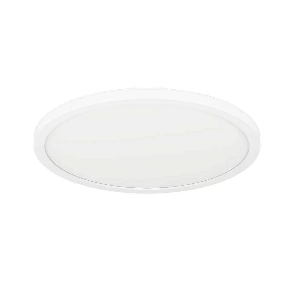 Luminaires Eglo Eglo Connect>Plafonnier Eglo Rovito-Z Led Blanc, 1 Lumiere, Changeur De Couleurs