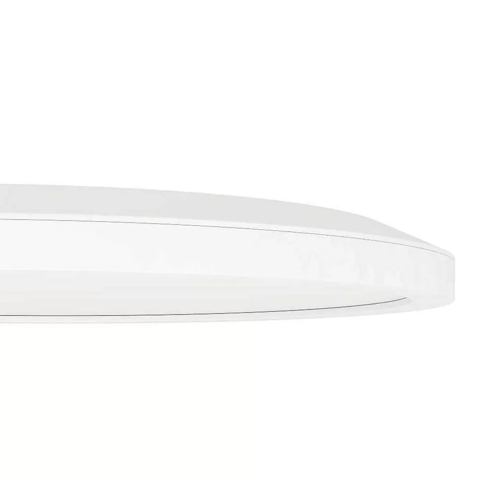 Luminaires Eglo Eglo Connect>Plafonnier Eglo Rovito-Z Led Blanc, 1 Lumiere, Changeur De Couleurs