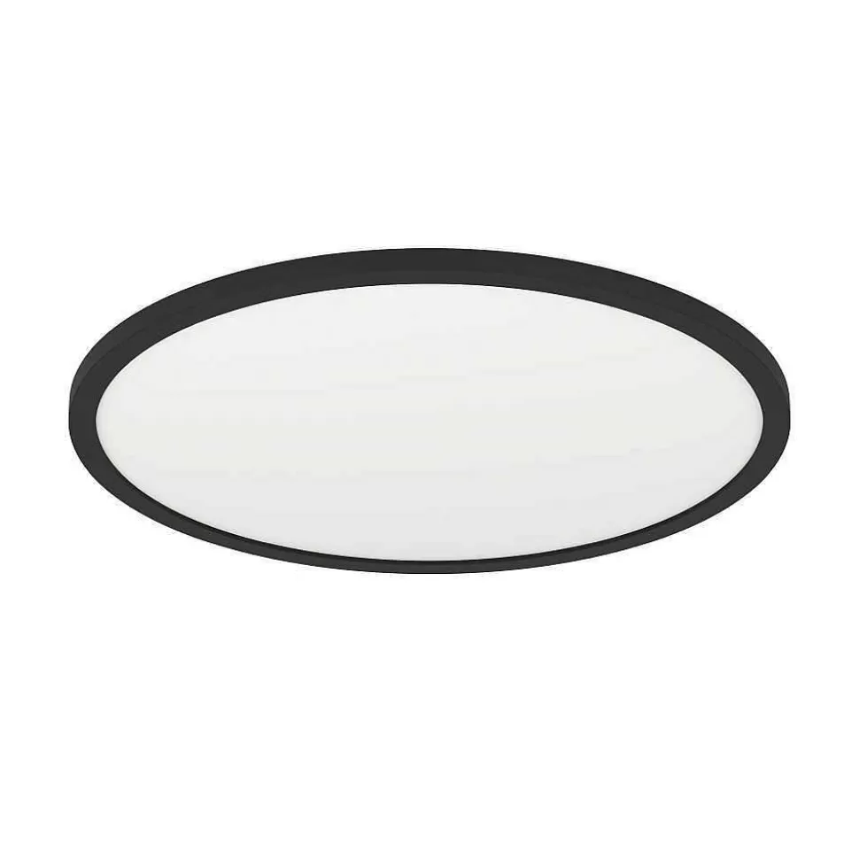Luminaires Eglo Eglo Connect>Plafonnier Eglo Rovito-Z Led Noir, 1 Lumiere, Changeur De Couleurs