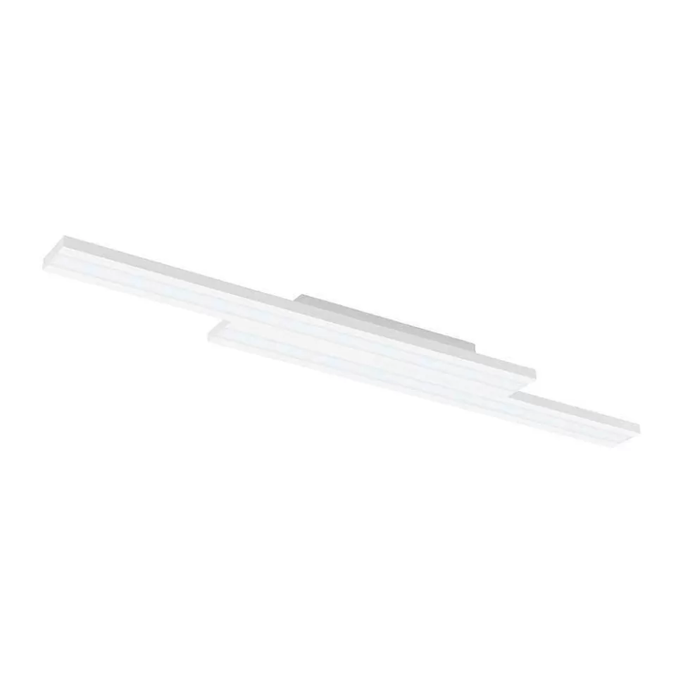 Luminaires Eglo Eglo Connect>Plafonnier Eglo Saliteras-Z Led Blanc, 2 Lumieres, Changeur De Couleurs