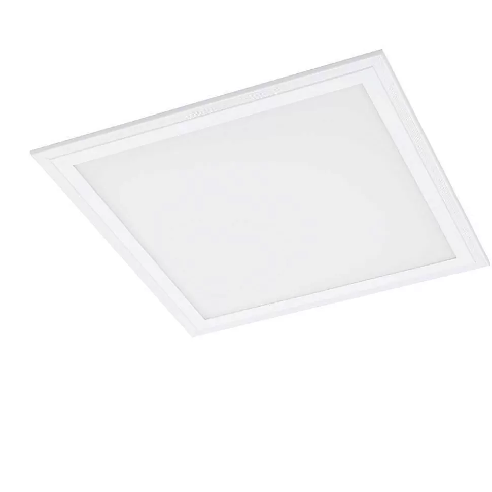 Luminaires Eglo Eglo Connect>Plafonnier Eglo Salobrena-C Led Blanc, 1 Lumiere, Telecommandes