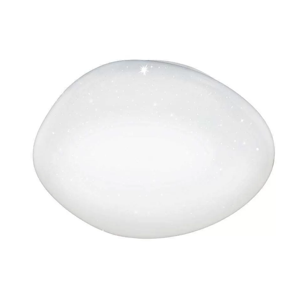 Luminaires Eglo Eglo Connect>Plafonnier Eglo Silerascw Led Blanc, 1 Lumiere, Telecommandes, Changeur De Couleurs