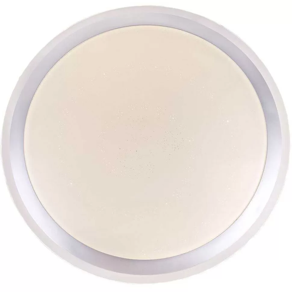 Luminaires Globo Lighting Tuya>Plafonnier Globo Carry Led Blanc, 1 Lumiere, Telecommandes, Changeur De Couleurs
