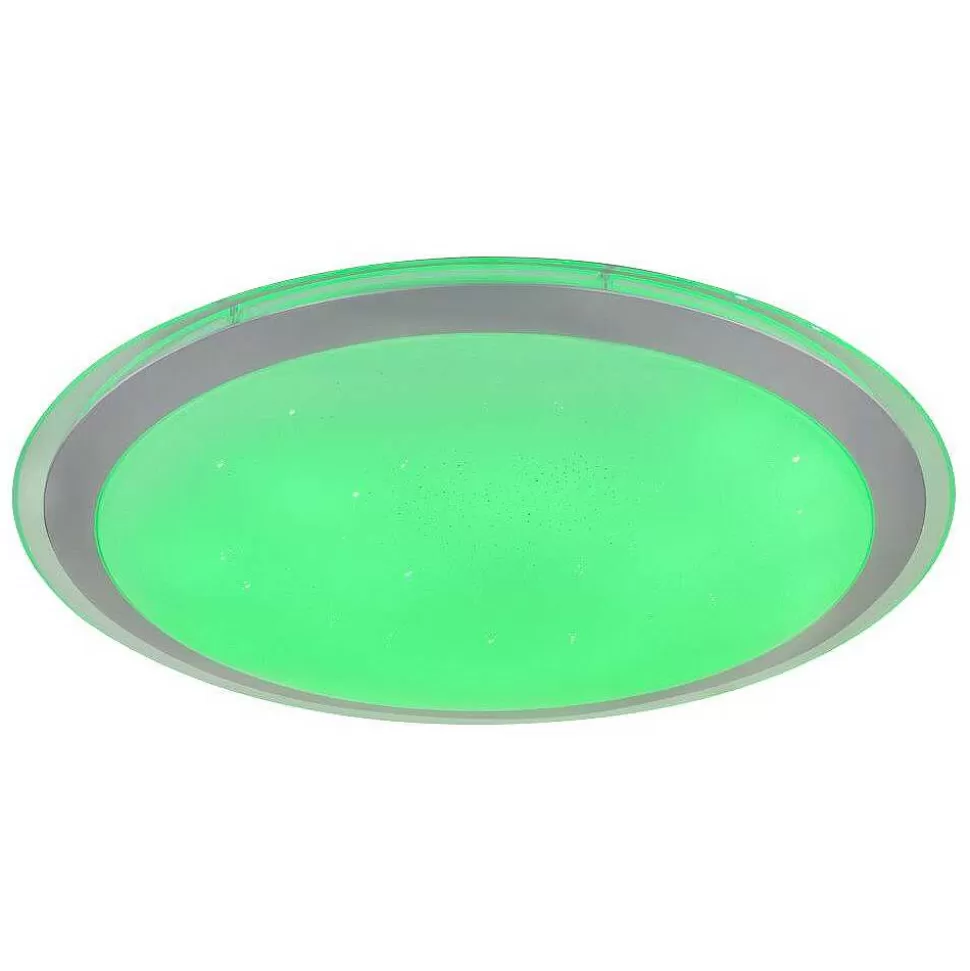 Luminaires Globo Lighting Tuya>Plafonnier Globo Carry Led Blanc, 1 Lumiere, Telecommandes, Changeur De Couleurs