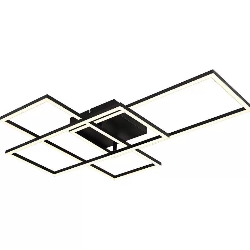 Luminaires Globo Lighting Tuya>Plafonnier Globo Gabriel Led Noir, 1 Lumiere