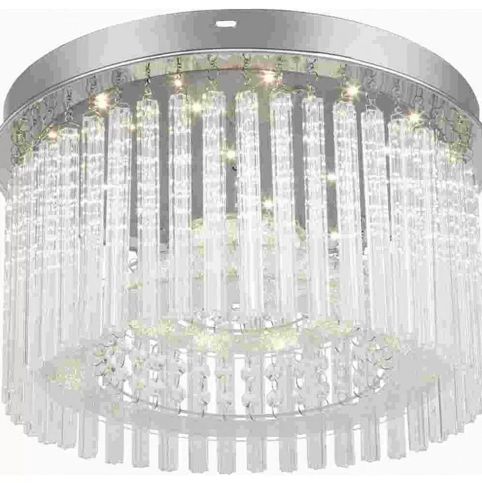 Luminaires Globo Lighting Luminaires Marocains>Plafonnier Globo Joyce Led Chrome, 1 Lumiere