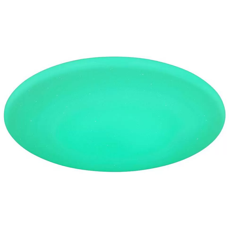 Luminaires Globo Lighting Tuya>Plafonnier Globo Rena Led Blanc, 1 Lumiere, Telecommandes, Changeur De Couleurs