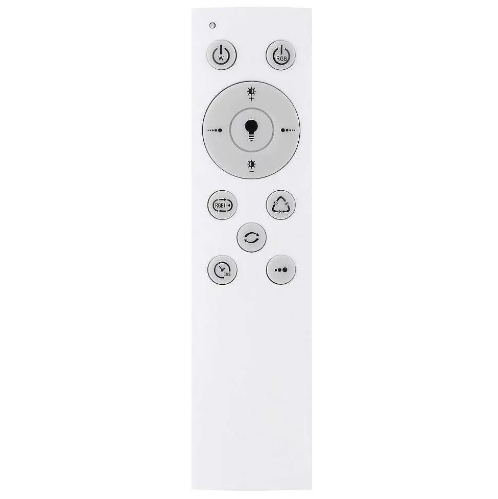 Luminaires Globo Lighting Tuya>Plafonnier Globo Rena Led Blanc, 1 Lumiere, Telecommandes, Changeur De Couleurs