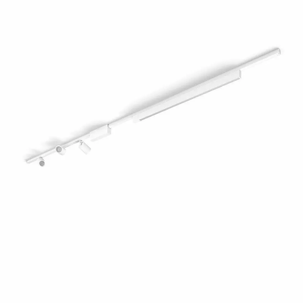 Luminaires Philips Zigbee>Plafonnier Kit De Base Philips Hue Perifo Led Blanc, 4 Lumieres, Changeur De Couleurs