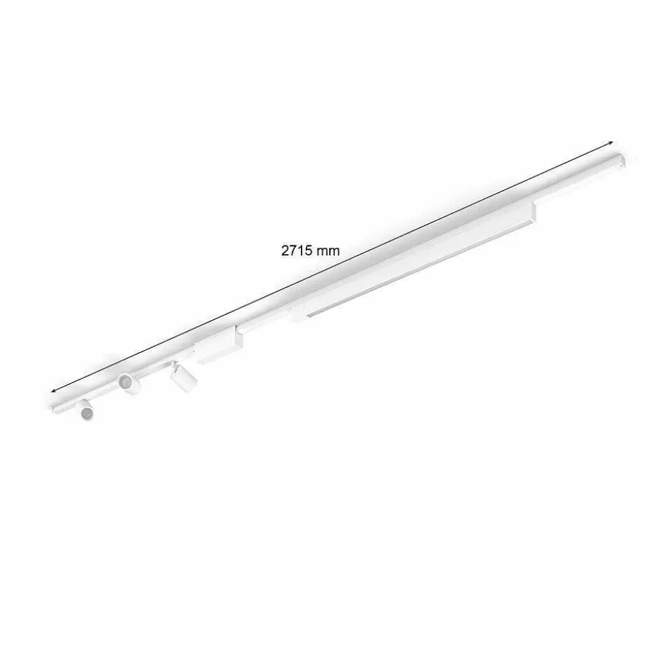 Luminaires Philips Zigbee>Plafonnier Kit De Base Philips Hue Perifo Led Blanc, 4 Lumieres, Changeur De Couleurs