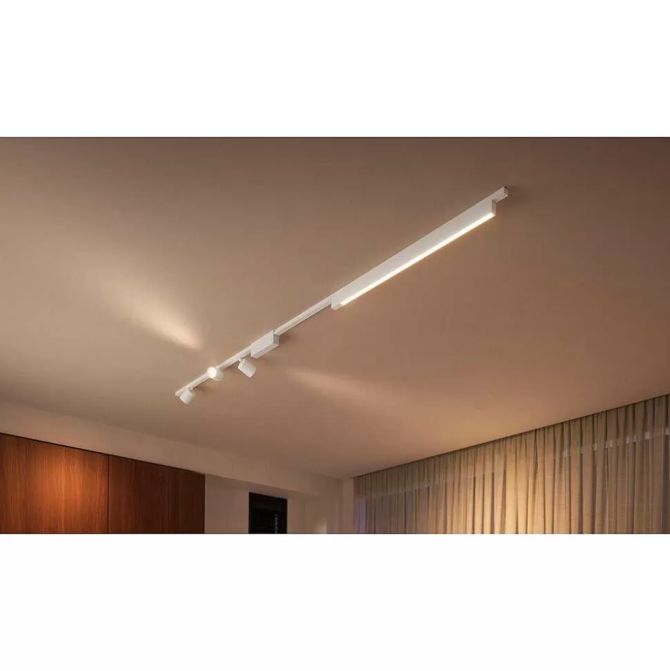 Luminaires Philips Zigbee>Plafonnier Kit De Base Philips Hue Perifo Led Blanc, 4 Lumieres, Changeur De Couleurs