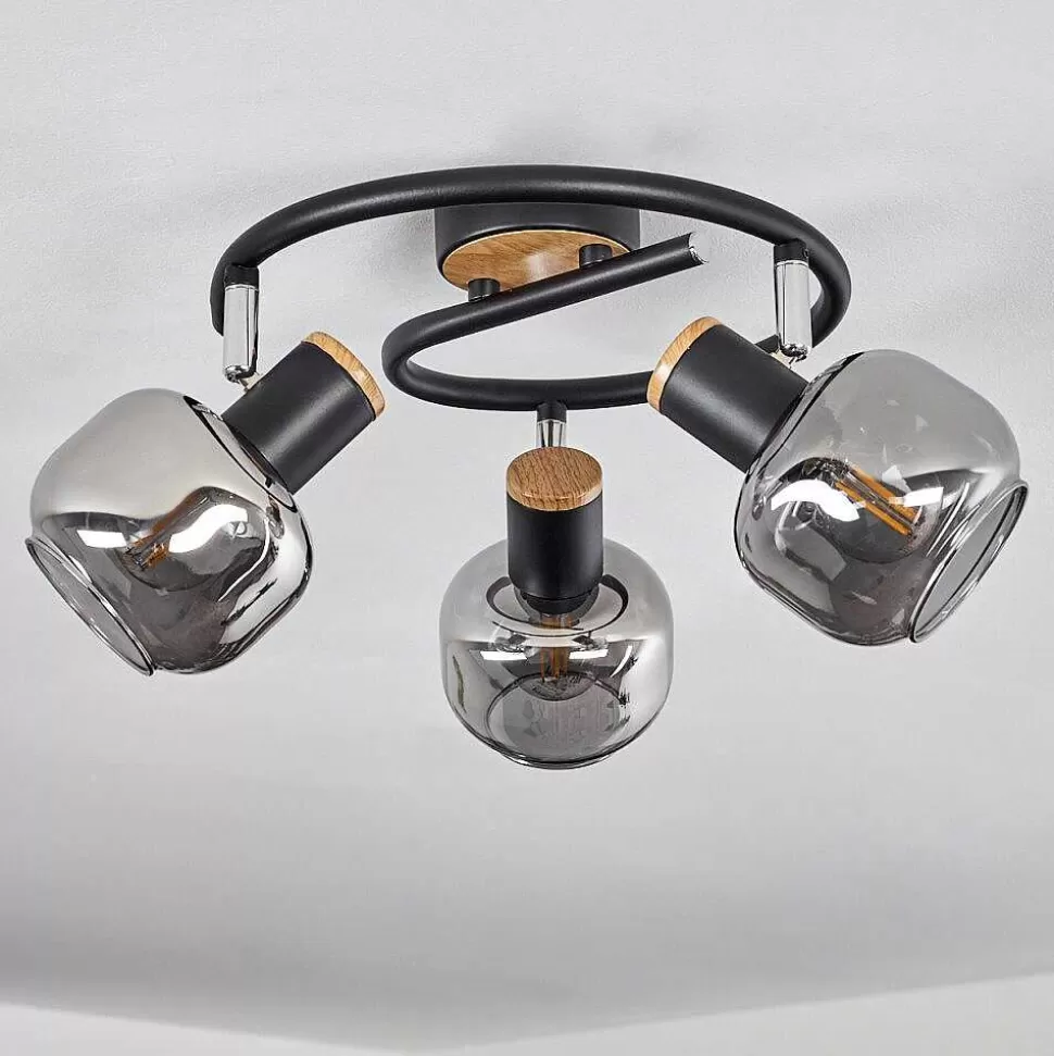 hofstein Spots Et Projecteurs>Plafonnier Lexington Noir, 3 Lumieres