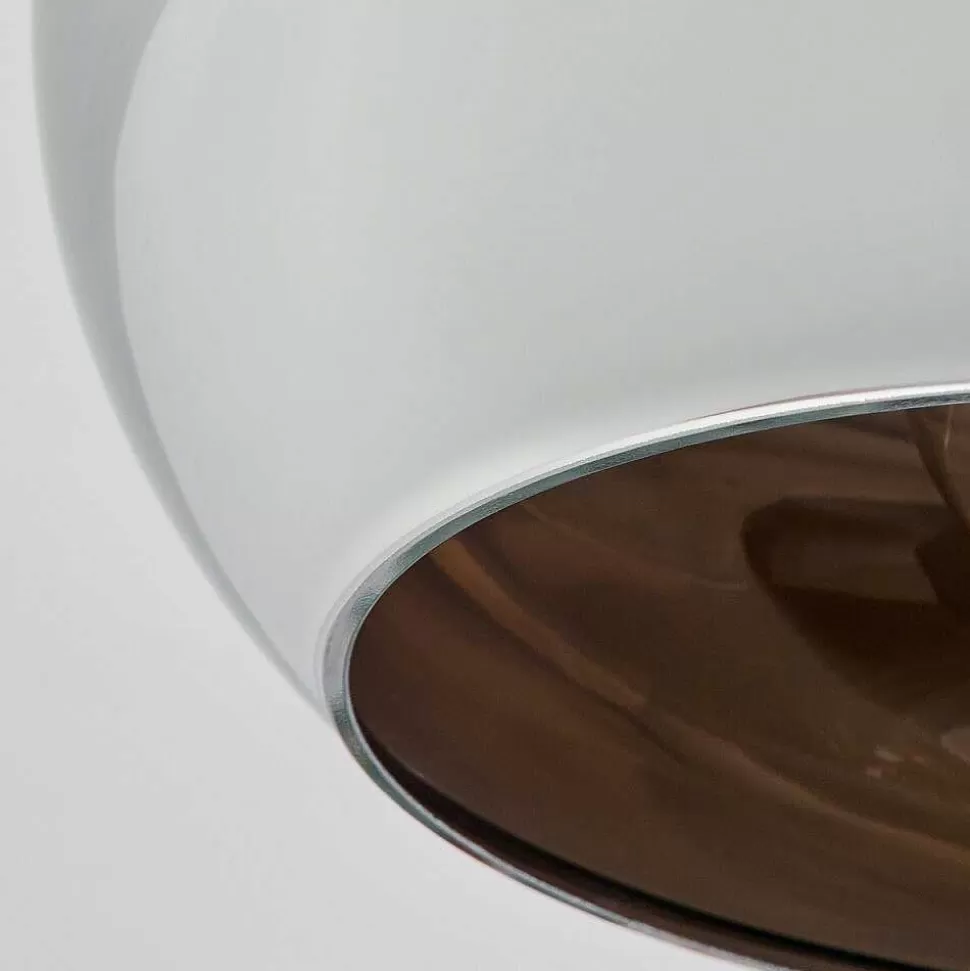 hofstein Lampes À Boules>Plafonnier Molloy Chrome, Fume, 1 Lumiere