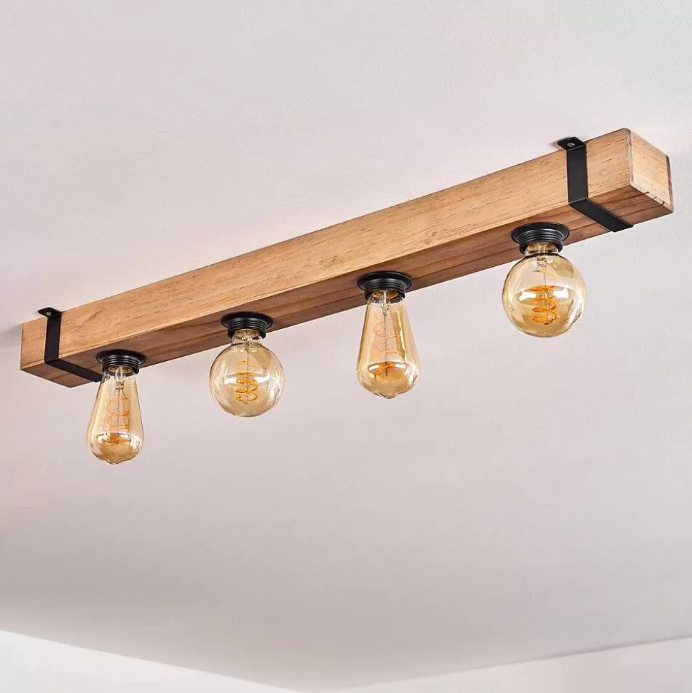 hofstein Lampes Vintages & Retros>Plafonnier Montgomery Ecru, Noir, 4 Lumieres