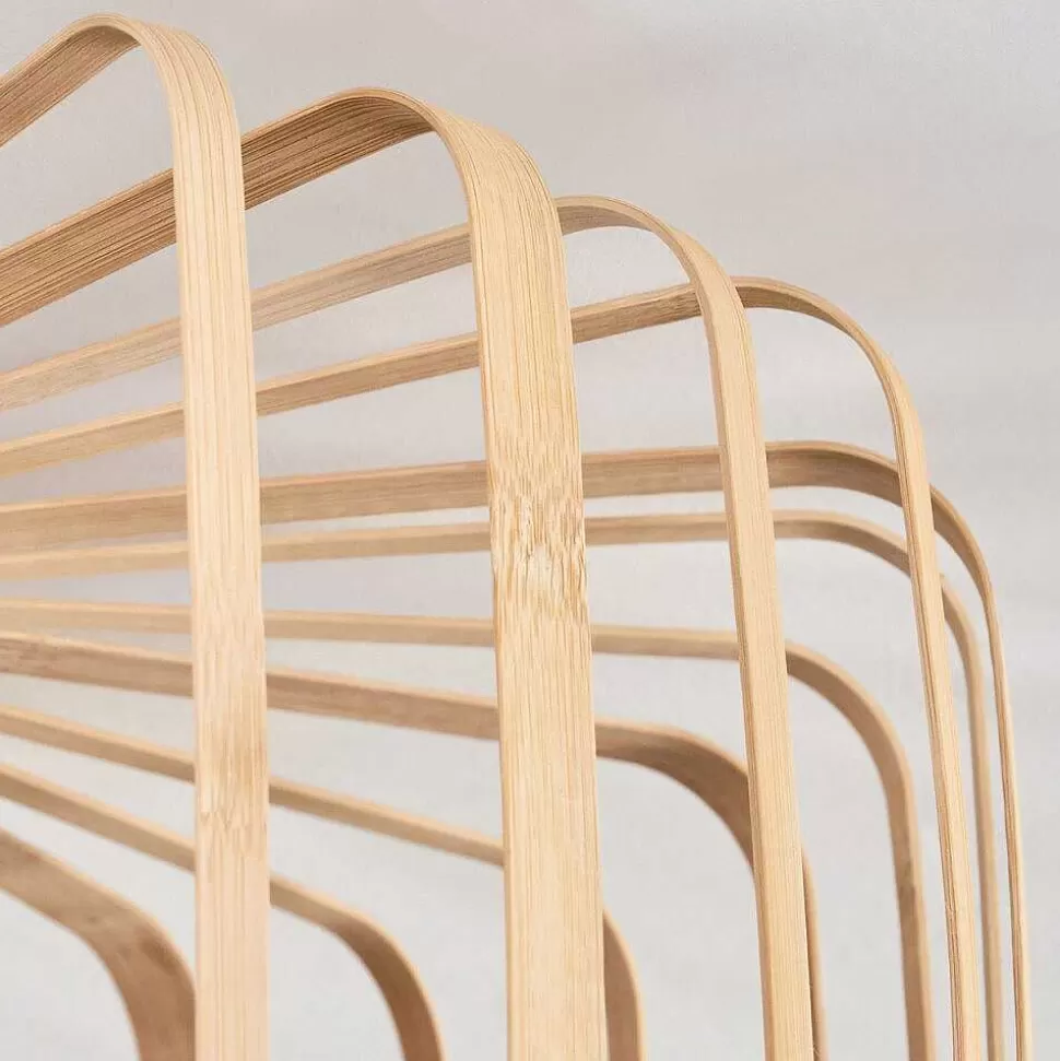 hofstein Style Boho-Chic>Plafonnier Oravi Bois Clair, 1 Lumiere