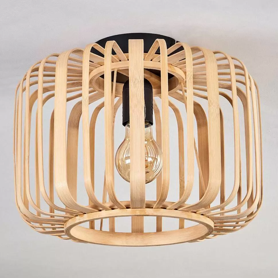 hofstein Style Boho-Chic>Plafonnier Oravi Bois Clair, 1 Lumiere