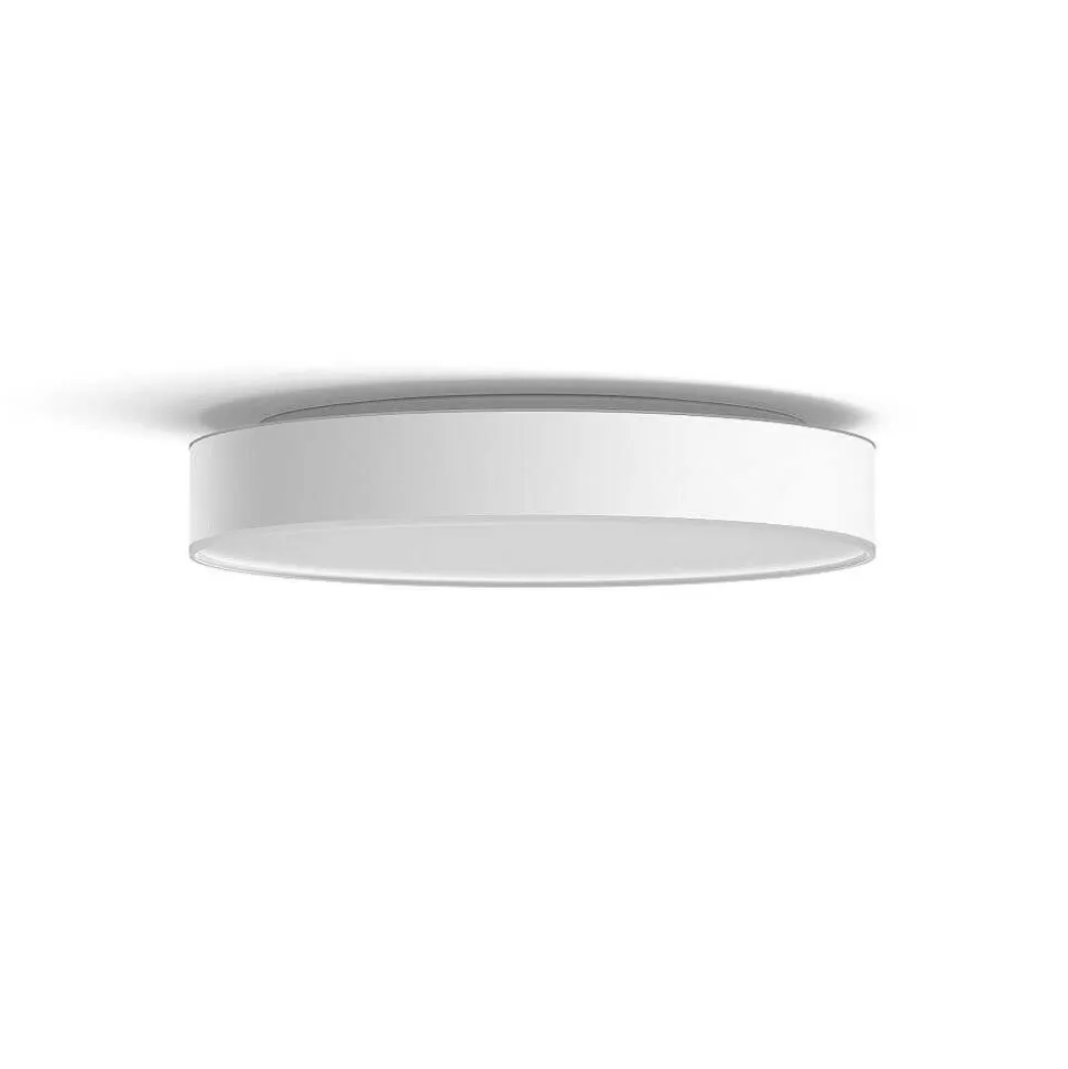 Luminaires Philips Luminaires Interieurs Connectes>Plafonnier Philips Hue Enrave Led Blanc, 1 Lumiere, Telecommandes