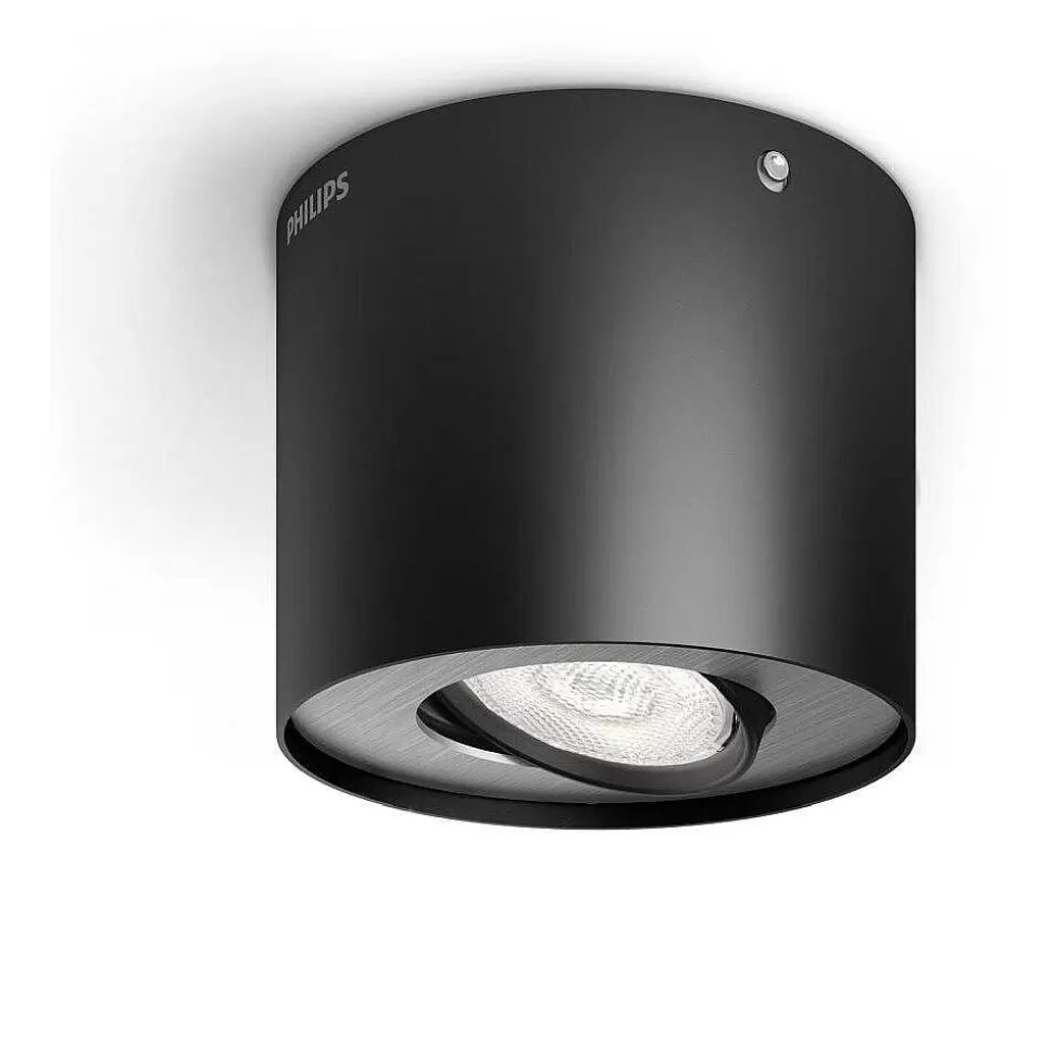 Luminaires Philips Spots Professionnels>Plafonnier Philips Phase Led Noir, 1 Lumiere