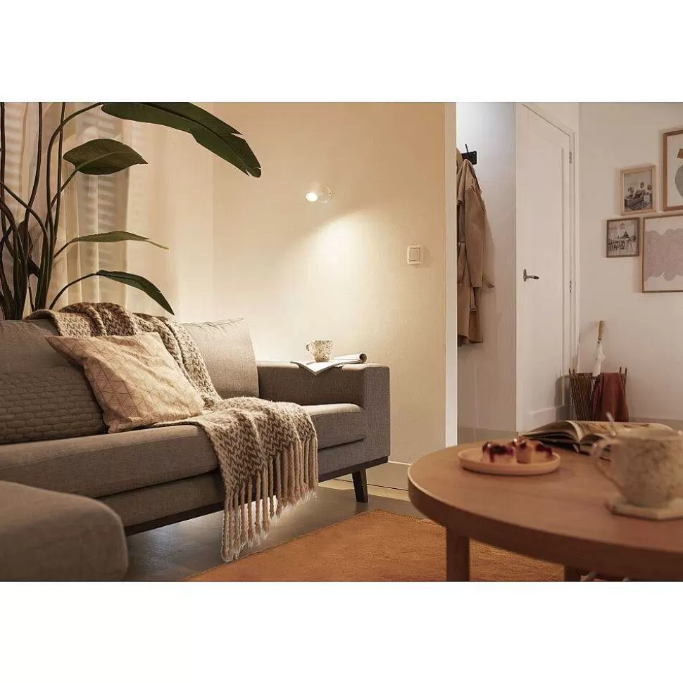 Luminaires Philips Wiz>Plafonnier Philips Wiz Imageo Led Blanc, 1 Lumiere, Changeur De Couleurs