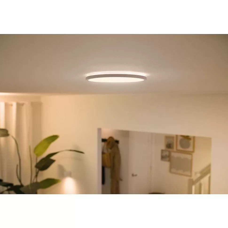 Luminaires Philips Wiz>Plafonnier Philips Wiz Super Slim Led Blanc, 1 Lumiere