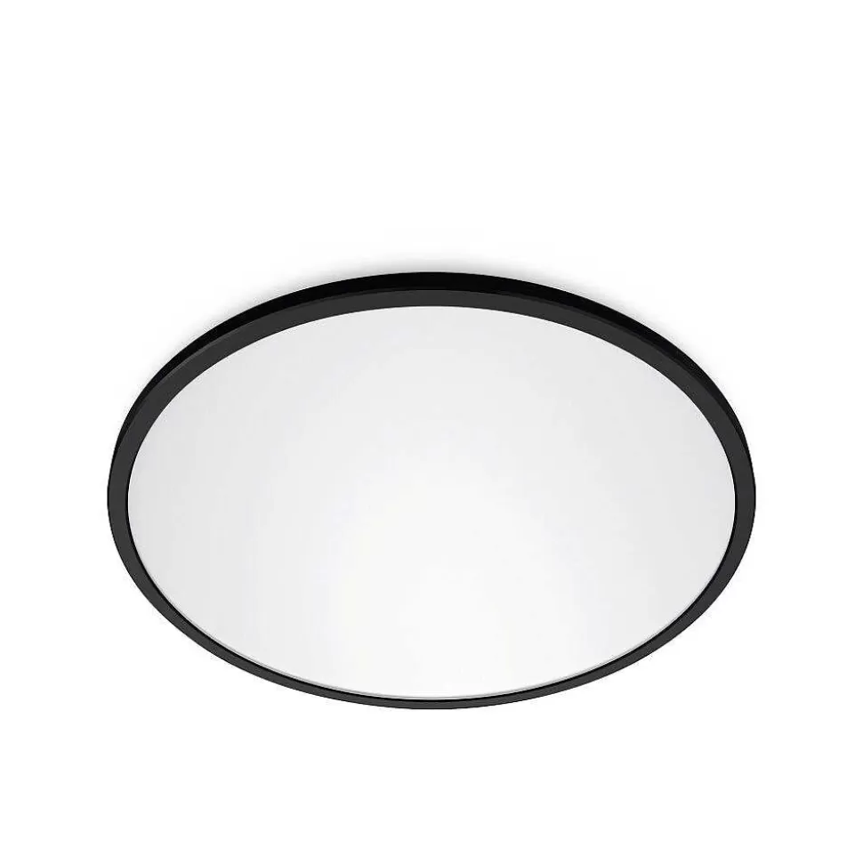 Luminaires Philips Wiz>Plafonnier Philips Wiz Superslim Led Noir, 1 Lumiere