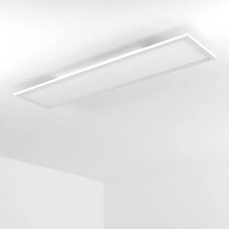 hofstein Luminaires Interieurs Connectes>Plafonnier Salmi Led Blanc, 1 Lumiere, Telecommandes, Changeur De Couleurs