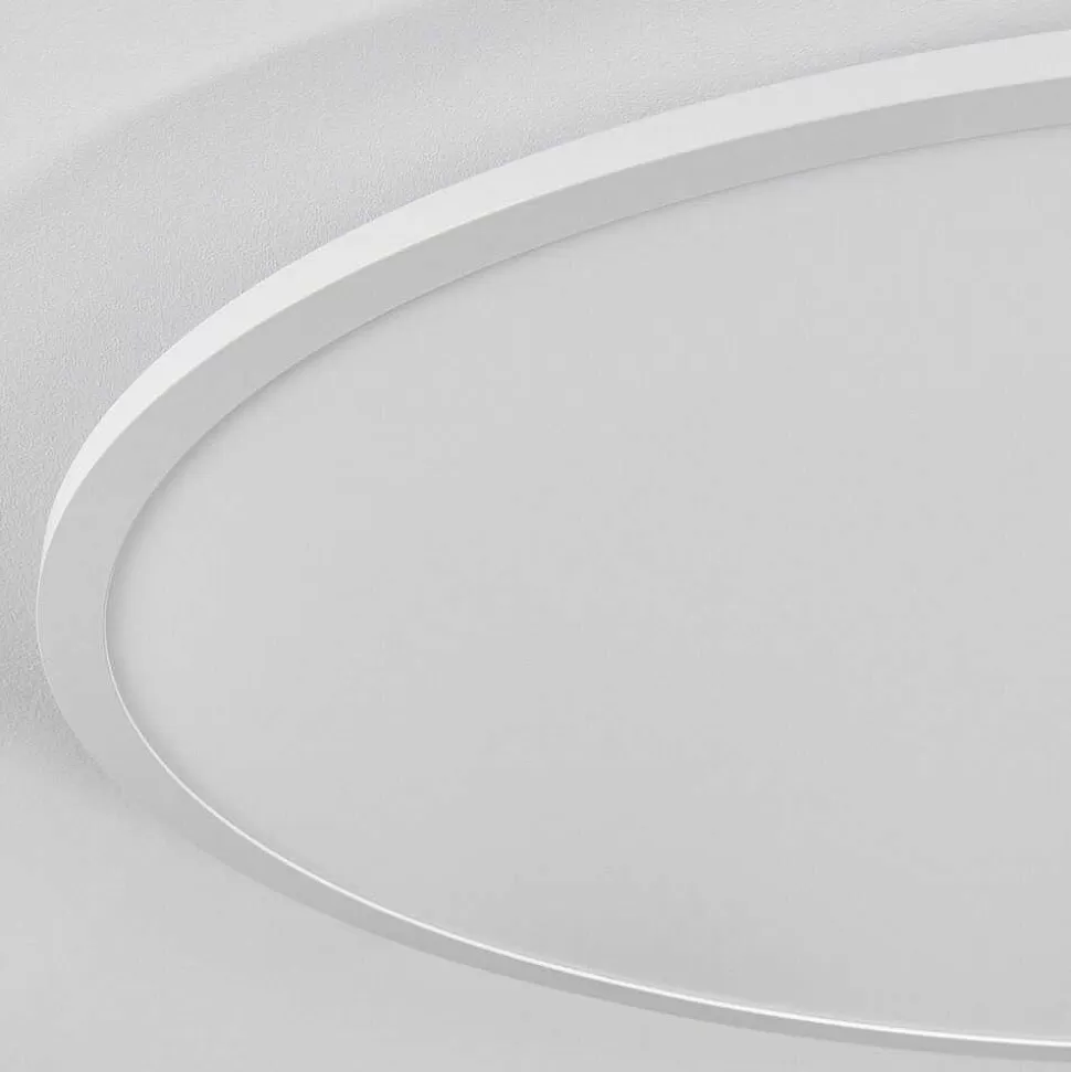 hofstein Plafonniers>Plafonnier Sani Led Blanc, 1 Lumiere, Telecommandes, Changeur De Couleurs