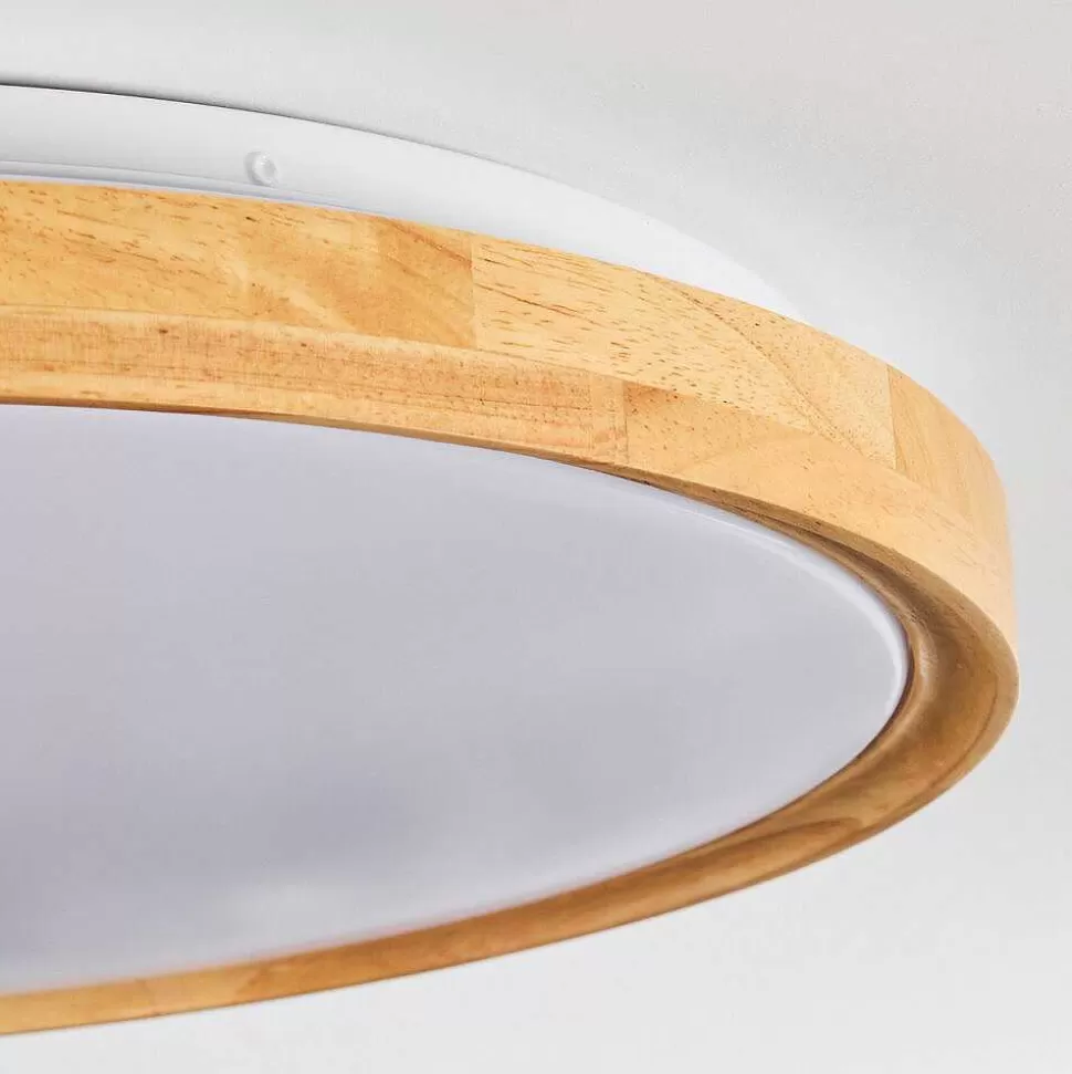 hofstein Style Boho-Chic>Plafonnier Sofo Led Blanc, 1 Lumiere, Telecommandes