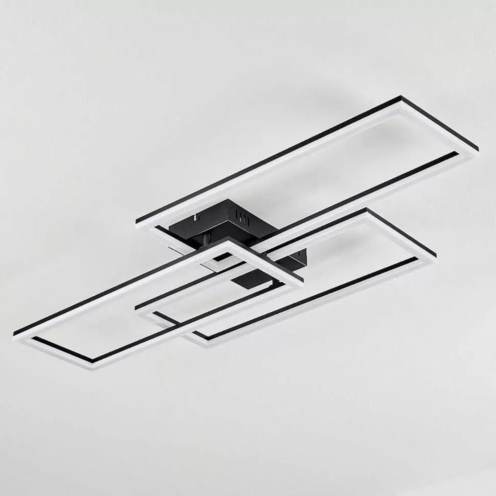 hofstein Luminaires Interieurs Connectes>Plafonnier Taleta Led Noir, 1 Lumiere, Telecommandes
