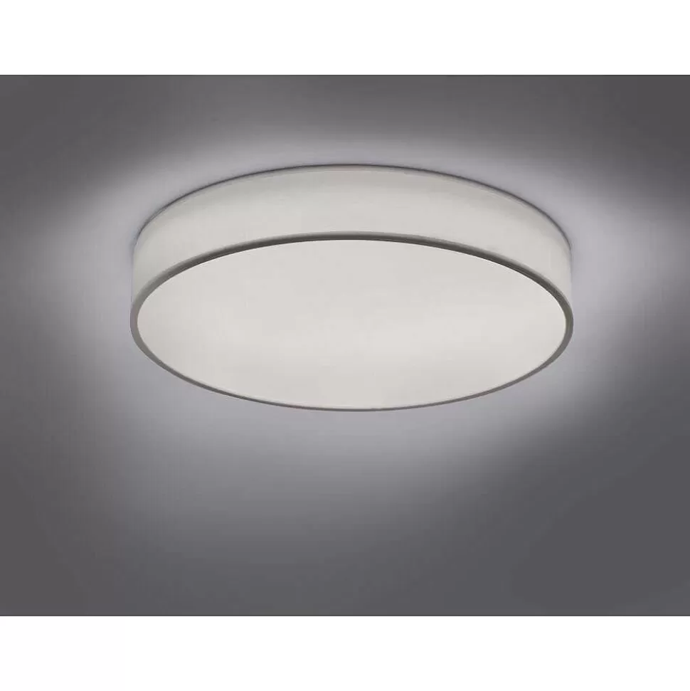 Luminaires Trio Wiz>Plafonnier Trio Leuchten Wiz Diamo Led Blanc, 1 Lumiere, Telecommandes, Changeur De Couleurs