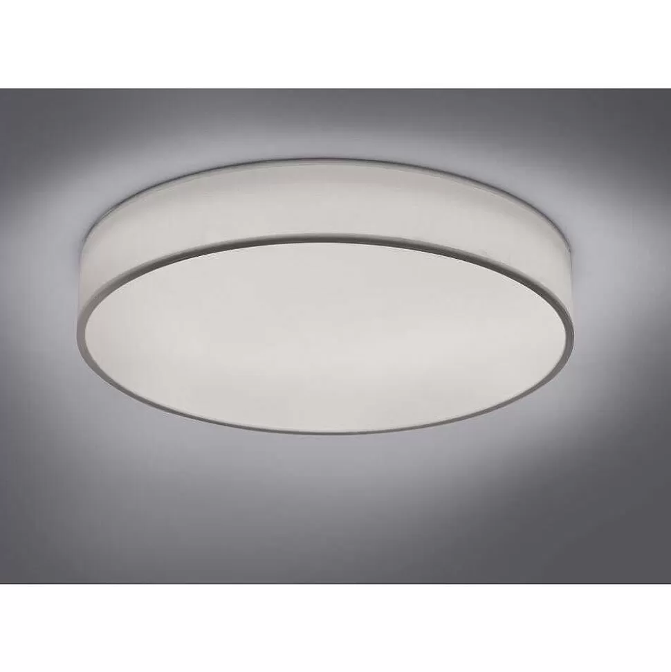 Luminaires Trio Wiz>Plafonnier Trio Leuchten Wiz Diamo Led Blanc, 1 Lumiere, Telecommandes, Changeur De Couleurs