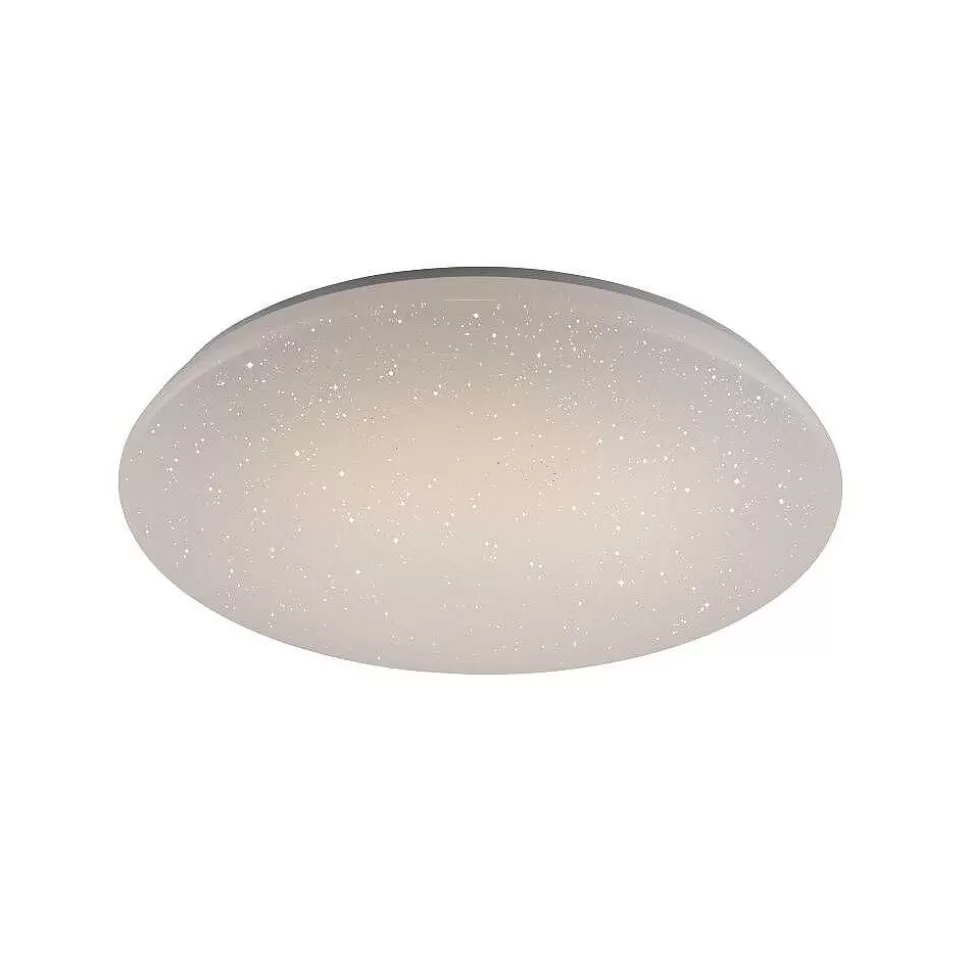 Luminaires Trio Wiz>Plafonnier Trio Leuchten Wiz Nalida Led Blanc, 1 Lumiere, Telecommandes, Changeur De Couleurs