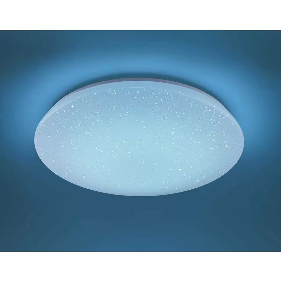 Luminaires Trio Wiz>Plafonnier Trio Leuchten Wiz Nalida Led Blanc, 1 Lumiere, Telecommandes, Changeur De Couleurs